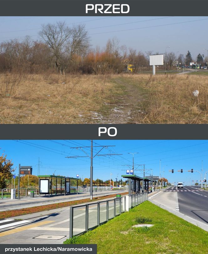 Tak budowano pierwszy etap trasy tramwajowej na Naramowice