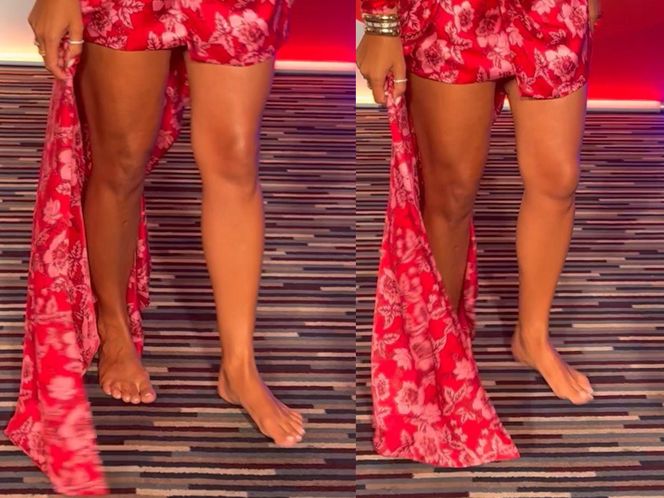 Paulina Krupińska bez butów