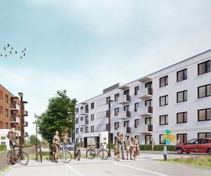 Mieszkanie Plus Toruń: pierwsze osiedle z prefabrykatów w ramach  programu Mieszkanie Plus od  S.A.M.I Architekci