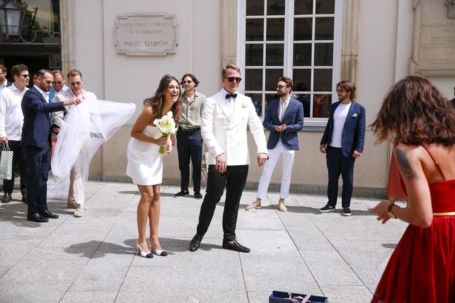 Ślub jak z bajki! Syn Marioli Bojarskiej-Ferenc powiedział tak. Panna młoda nie ukrywała brzuszka