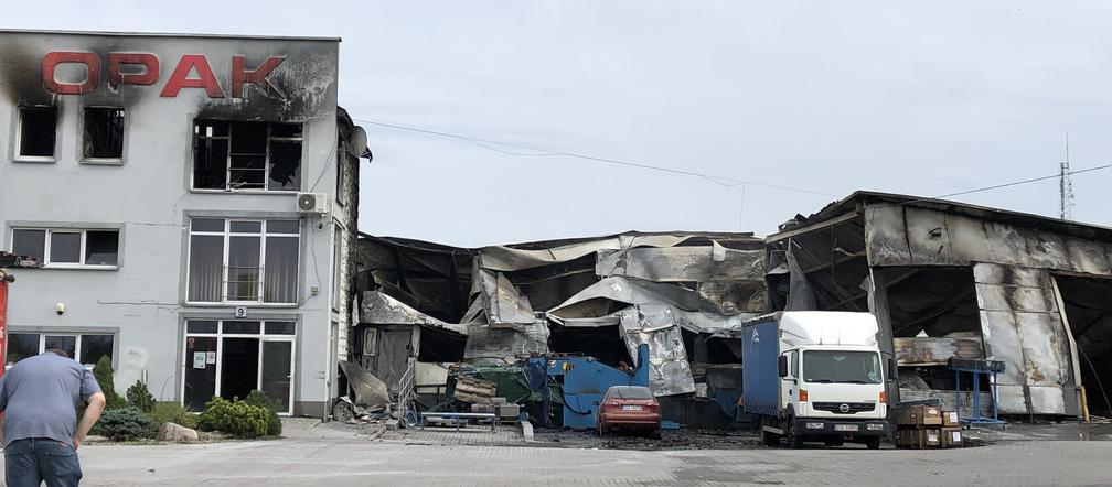 Pożar szczecineckiej fabryki OPAK