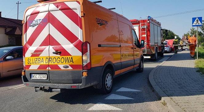 Wypadek w miejscowości Żurawieniec. Potrącenie pieszego przez ciągnik. Mężczyzna nie żyje