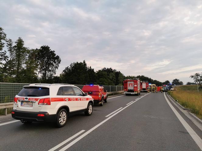 Dąbrowa Tarnowska. Tragiczne zderzenie osobówki z dostawczakiem. Nie żyje troje Rumunów