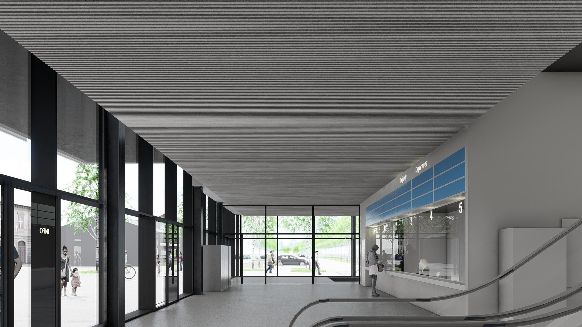 Nowy dworzec w Częstochowie - wizualizacja