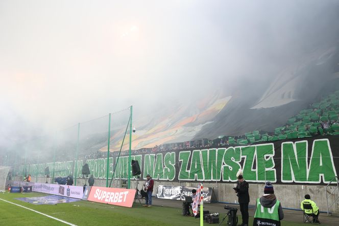 Kibice na meczu Górnik Zabrze - Lech Poznań