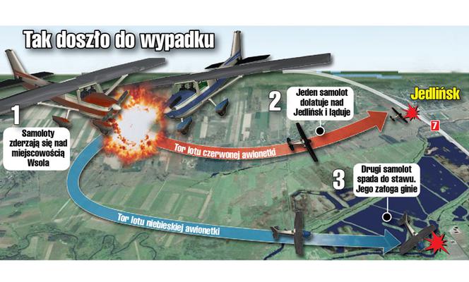 Samoloty zderzyły się w powietrzu
