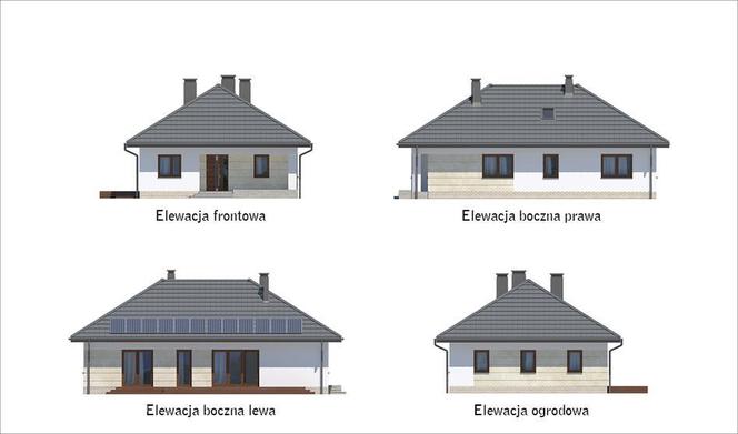 Projekt domu Od serca z katalogu Muratora - wizualizacje, plan, aranżacje