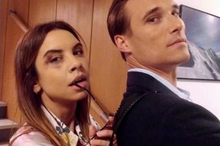 M jak miłość. Aneta (Ilona Janyst), Olek (Maurycy Popiel)