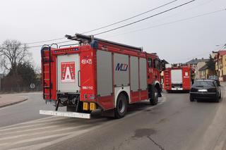 Zderzenie auta osobowego ze skuterem u zbiegu Targowej z Iłżecką