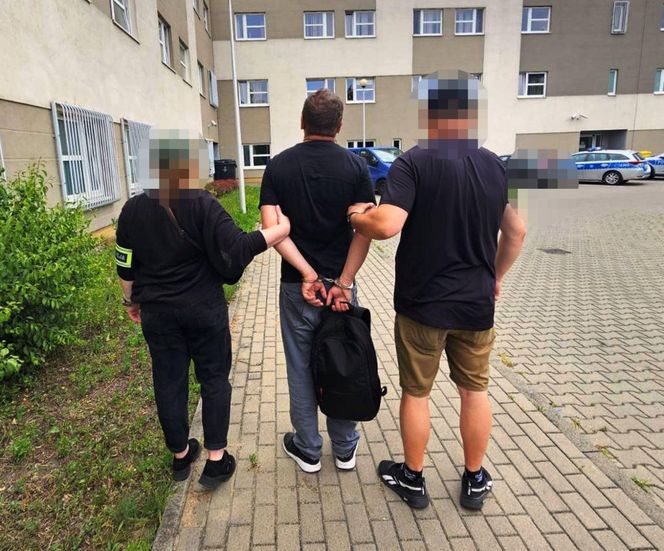 Akcja policji na ul. Brzeskiej