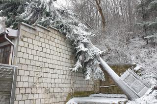 Efekty burzy śnieżnej nad Starachowicami