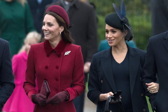 Kate i Meghan wspólnie idą na świąteczną mszę