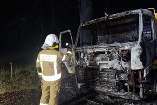 Ciężarówka płonęła jak pochodnia! Droga była zablokowana