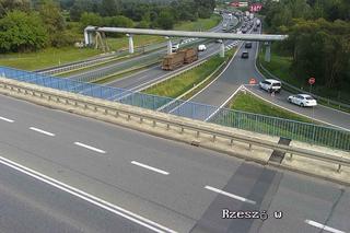 Korki na autostradowej obwodnicy Krakowa