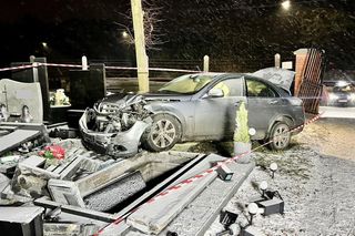 Zdemolował bramę cmentarza i wjechał w nagrobki! Zaskakujące zachowanie 41-latka