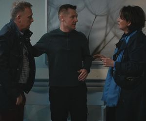 M jak miłość odc. 1876. Paweł (Rafał Mroczek), Marysia (Małgorzata Pieńkowska), Artur Rogowski (Robert Moskwa)