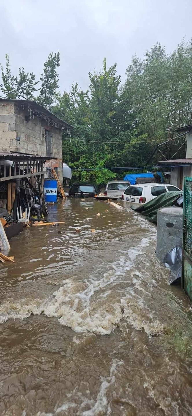 Ulewa w Kaliszu. Ponad 140 interwencji strażaków 