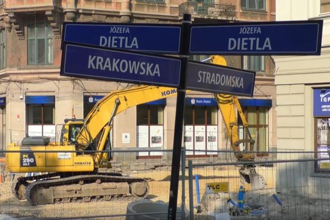 Prace na ulicy Krakowskiej zostały WSTRZYMANE