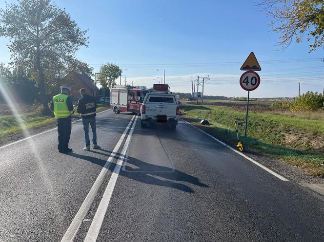 Śmiertelny wypadek pod Gnieznem! Kobieta zginęła pod kołami ciężarówki