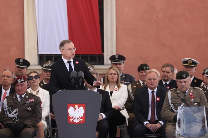 Uroczystości z okazji święta Konstytucji 3 Maja na Placu Zamkowym w Warszawie