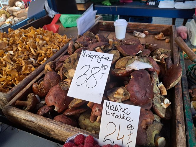 Ceny grzybów na Nowym i Starym Kleparzu w Krakowie