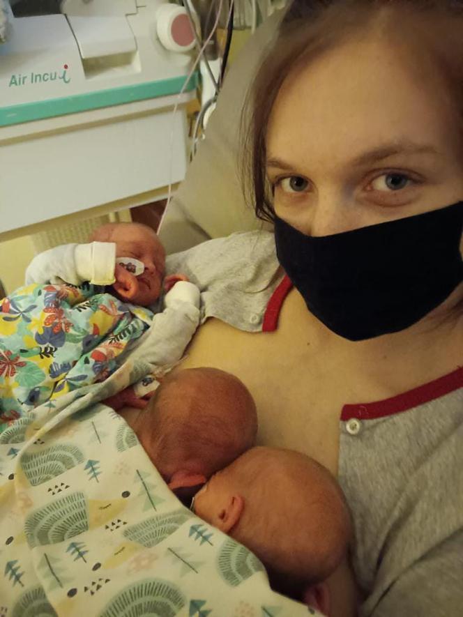 W szpitalu w Rudzie Śląskiej urodziły się trojaczki. Pani Wiktoria będzie musiała wychować je sama. Ruszyła zbiórka pieniędzy