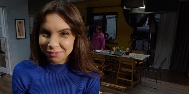 M jak miłość kulisy serialu na planie. Aneta (Ilona Janyst)