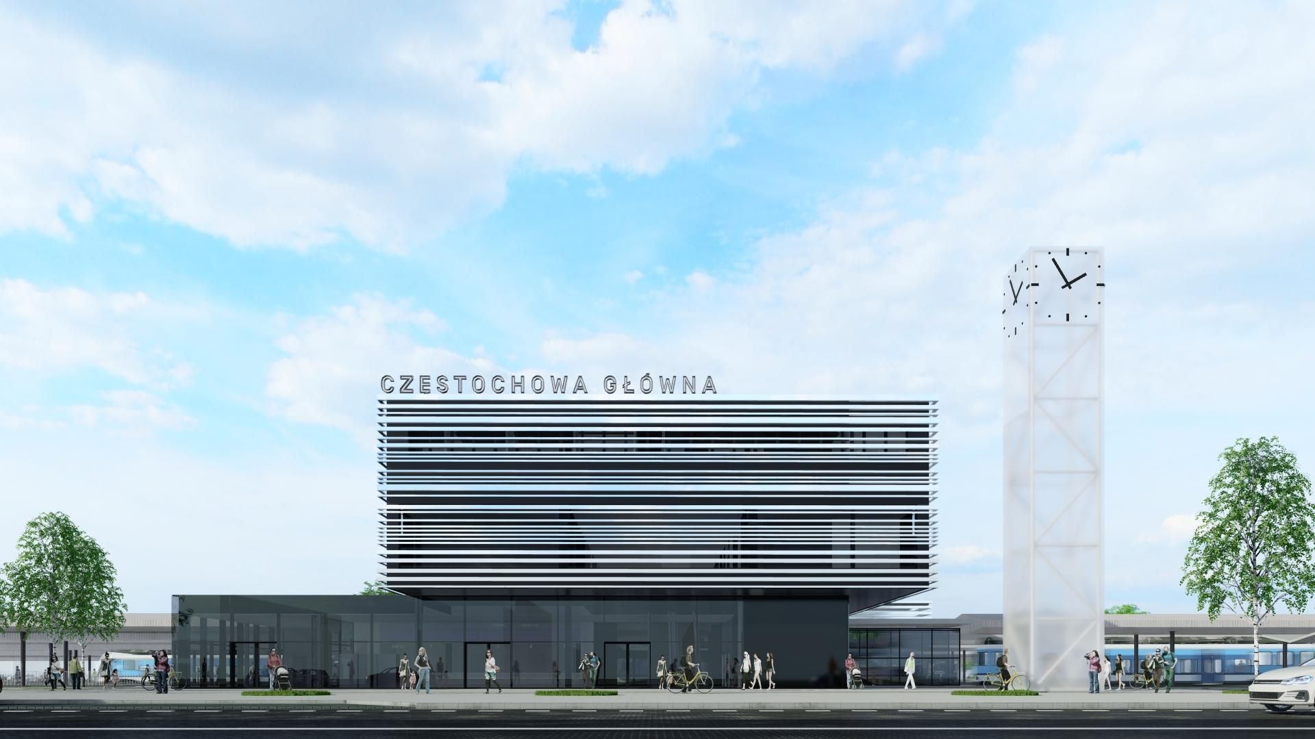 Nowy dworzec w Częstochowie - wizualizacja
