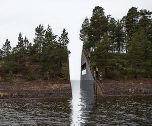 Jonas Dahlberg, wizualizacja pomnika ofiar Andrasa Breivika na wyspie Utoya