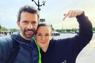 Piotr Głowacki z żoną Agnieszką