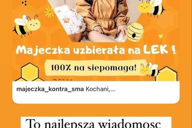 Udało sie zebrać 9 milionow złotych na ratowanie Majeczki  z Łodzi