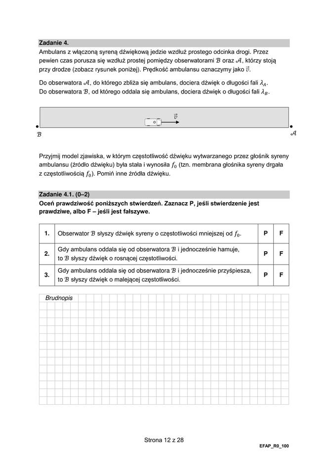 Matura 2024: fizyka rozszerzona. ARKUSZ FORMUŁA 2015