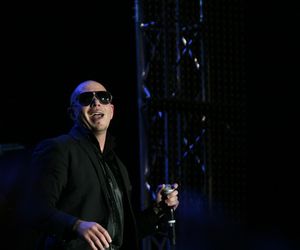 Pitbull podczas pierwszego koncertu w Polsce