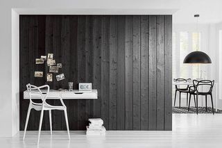 Ściana w salonie: malowanie, tapeta, sztukateria, beton, drewno