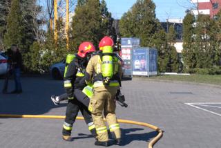 Wyciek benzyny i pożar na stacji w Toruniu