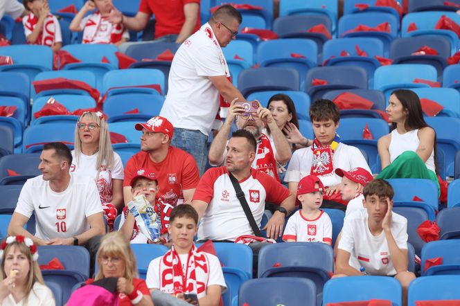 Kibice na meczu Polska - Mołdawia