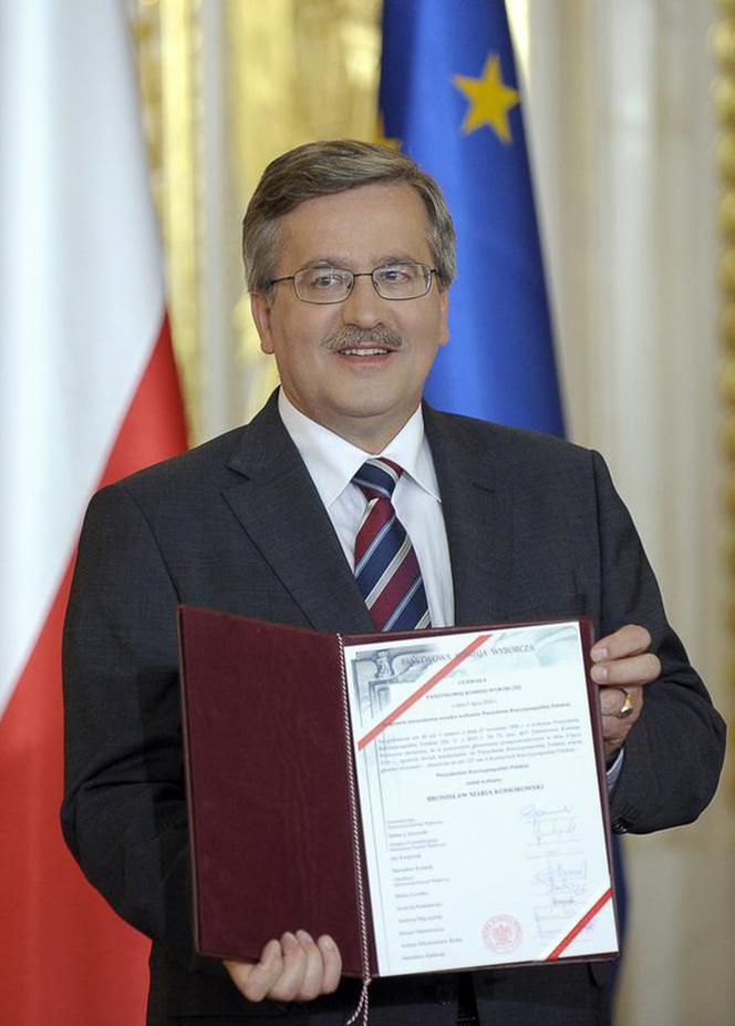 Bronisław Komorowski odebrał uchwałę PKW 