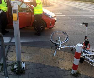 Radom. Potrącenie 11-letniej rowerzystki 