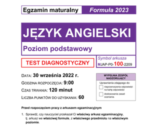 Matura próbna JĘZYK ANGIELSKI