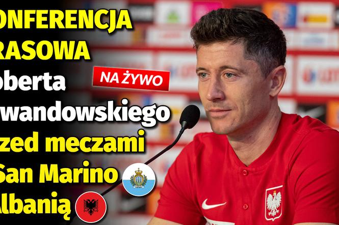 Grafika Robert Lewandowski konferencja