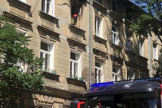 Pożar na Miedzianej w Łodzi