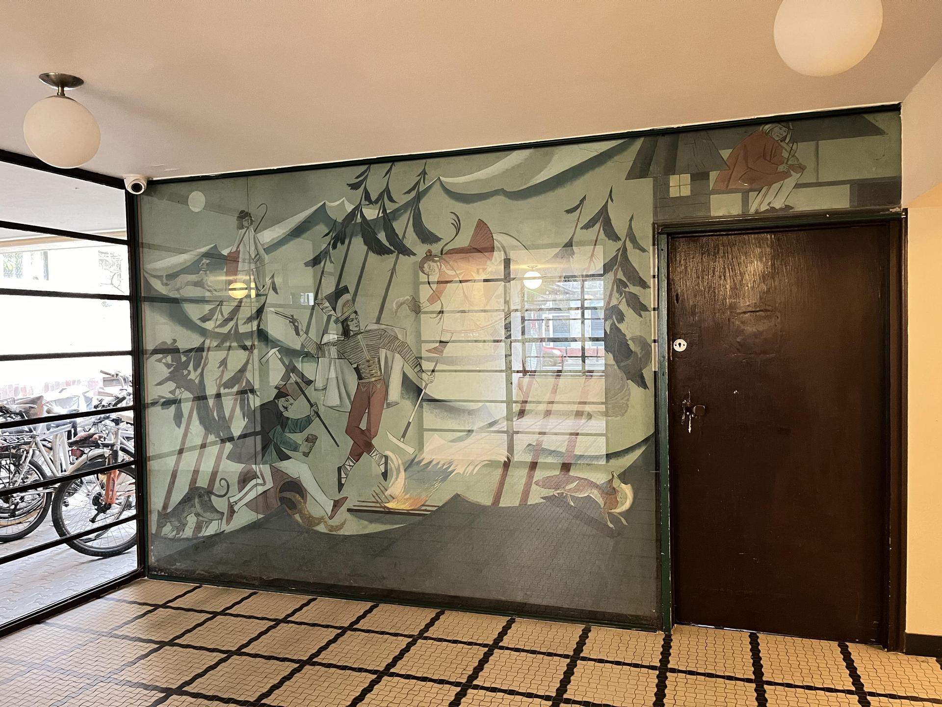 Malowidło Zofii Stryjeńskiej w Domu Wedla w Warszawie - zdjęcia