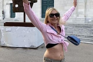 Taniec radości Moniki Olejnik