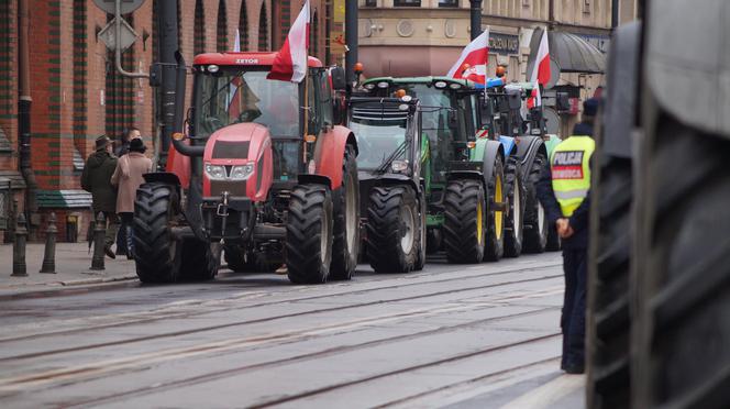 Strajk rolników w Bydgoszczy [ZDJĘIA]