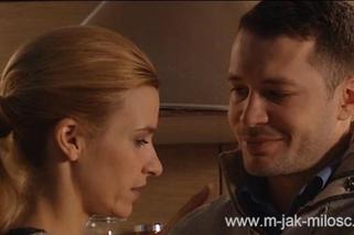 M jak miłość odc. 997. Małgosia (Joanna Koroniewska), Tomek (Andrzej Młynarczyk)