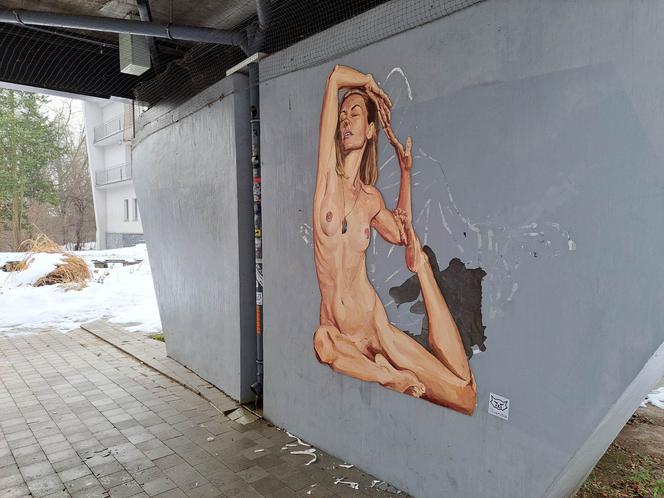 Dalej uprawia jogę na miasteczku akademickim w Lublinie, ale już nie jest naga. Ktoś zniszczył street art