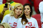 Agata Błaszczykowska i Anna Lewandowska podczas meczu Euro 2012 - Polska - Rosja