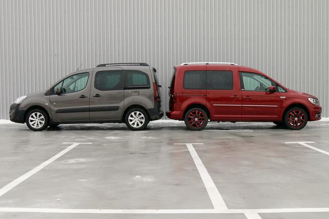Volkswagen Caddy Trendline 2.0 TDI vs. Peugeot Partner Tepee 1.6 BlueHDi
