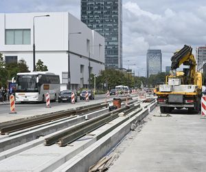 Remont torowiska na ul. Marszałkowskiej (sierpień 2025)