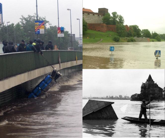 Wielkie powodzie, które nawiedzały Kraków. Wisła osiągnęła wówczas najwyższy poziom w historii 